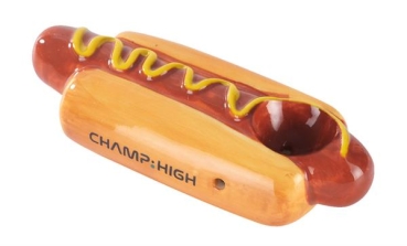 1 Keramikpfeife "Hot Dog"